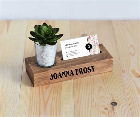 cute desktop business card holder